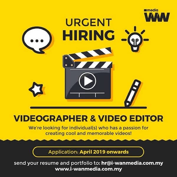 videographer & video editor required 0