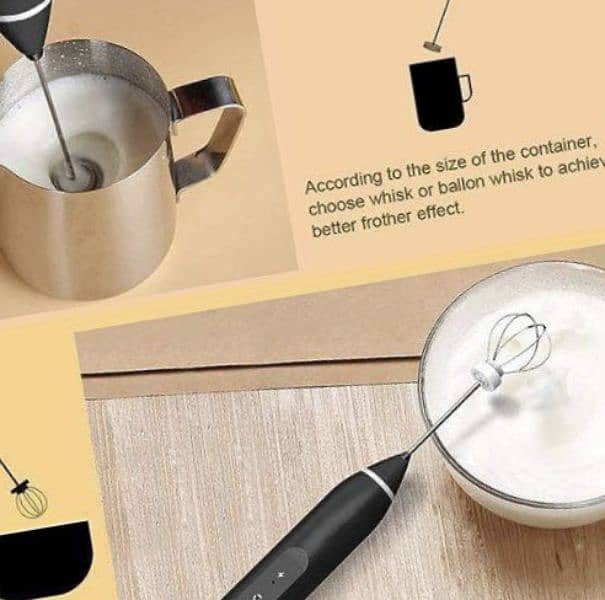 Milk frother Coffee'Egg beater 2