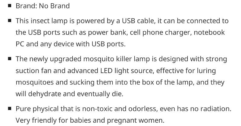 Mosquito killer UV lamp, mosquito killer, 8