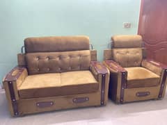 2 seater and single seater Brand new sofa set 0