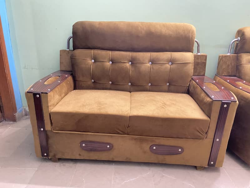 2 seater and single seater Brand new sofa set 4