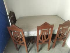 good condition pure wood 6 chairs k sath