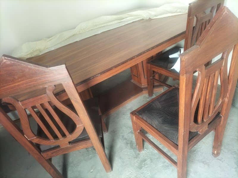 good condition pure wood 6 chairs k sath 4