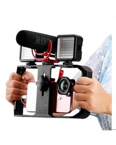Apkina Smartphone Video Handle Rig Filmmaking Stabilizer Case – Black
