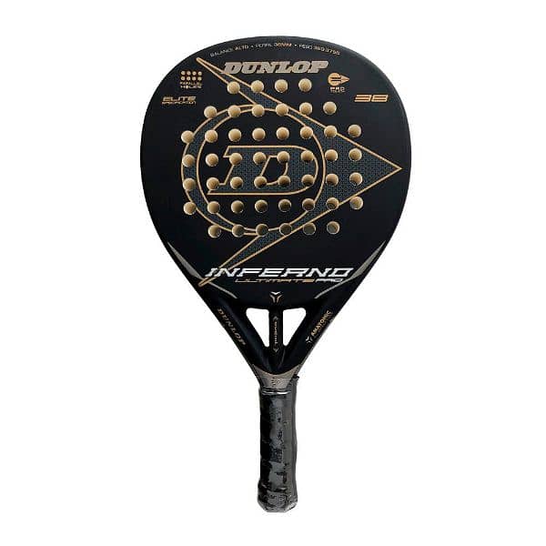 Dunlop Inferno Padel Tennis Racket Pro Black Bats 0