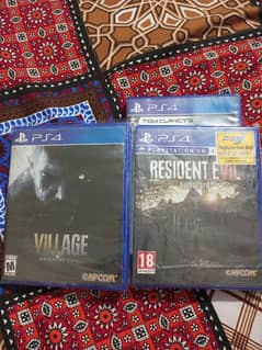 village and resident evil PS4 and PS5 game CD