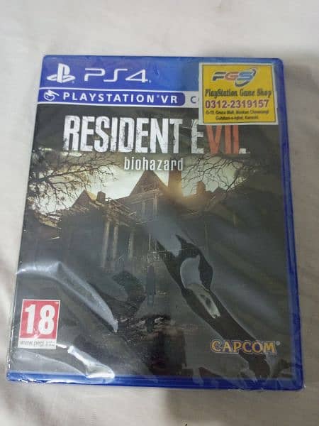 village and resident evil PS4 and PS5 game CD 3