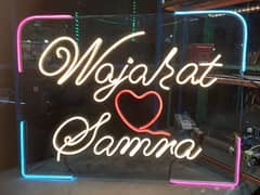 Neon Sign, 3D sign Board, Light sign Board