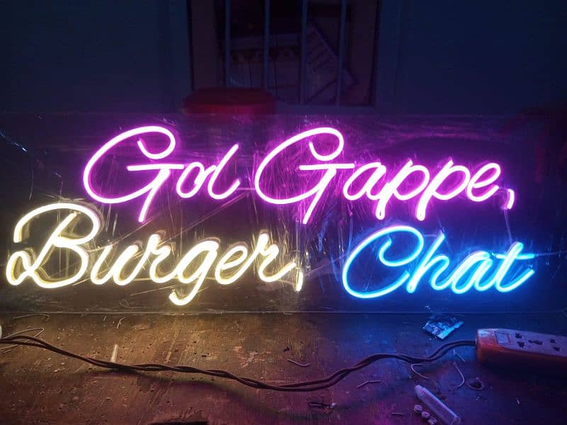 Neon Sign, 3D sign Board, Light sign Board 1