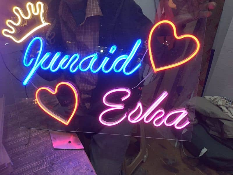 Neon Sign, 3D sign Board, Light sign Board 15