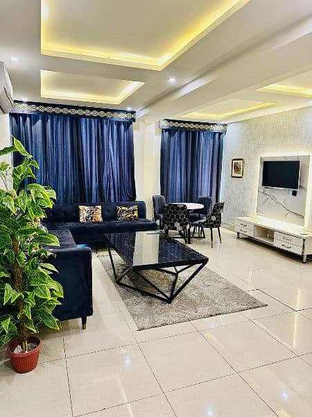Two beds luxury apartment for rent on daily basis in bahria town 4