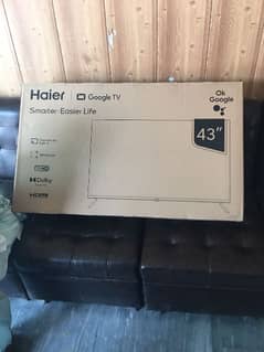 haire LED 43 inch brand new box pack H43k800