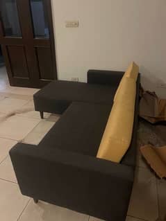 L-shape three seater mint condition sofa for sale