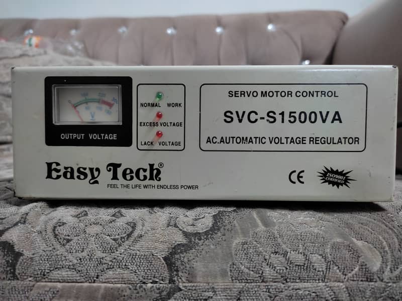 Easy Tech SVC-S1500VA Servo Motor Stabilizer Auto Voltage Regulator 0