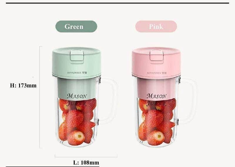 Portable fruit juicer With Starw Recharge able 2