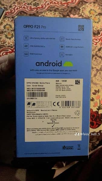 Oppo f21pro with box 3