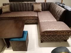slightly used corner sofa