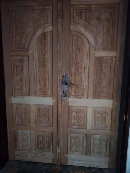 we made solid diyar wood cheer wood Doors 4