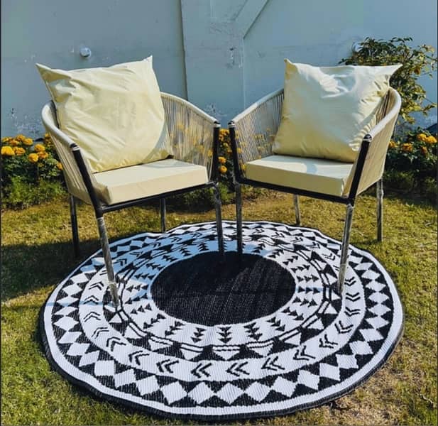 Rattan Dining Chairs Outdoor Cafe furniture 4