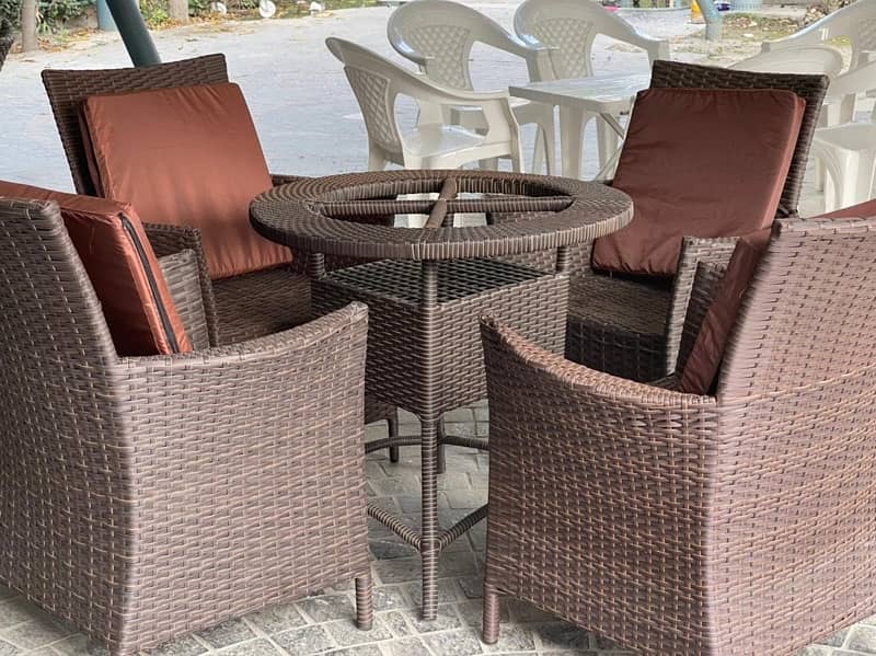 Rattan Dining Chairs Outdoor Cafe furniture 7