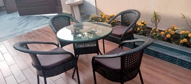 Rattan Dining Chairs Outdoor Cafe furniture 8