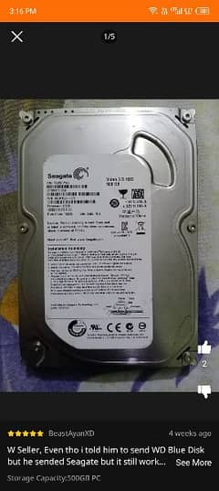 hard disk 320 gb 0