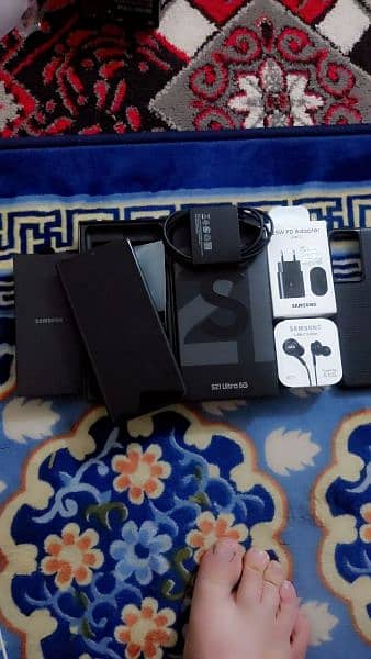 Samsung s21 ultra complete box offichl aproved 6