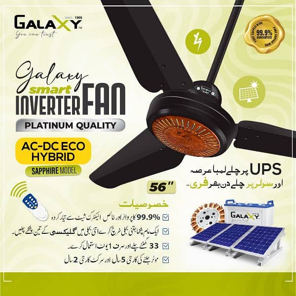 Galaxy Ac DC ceiling fan with premium quality 4