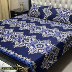 crystal cotton printed double bed sheet