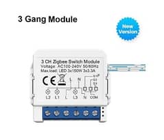 AVATTO ZigBee Tuya 3 Gang (3 Ch) Mini Smart Switch for 03 appliaances