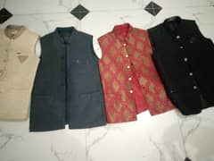 party wear waistcoats pair of 4 pieces