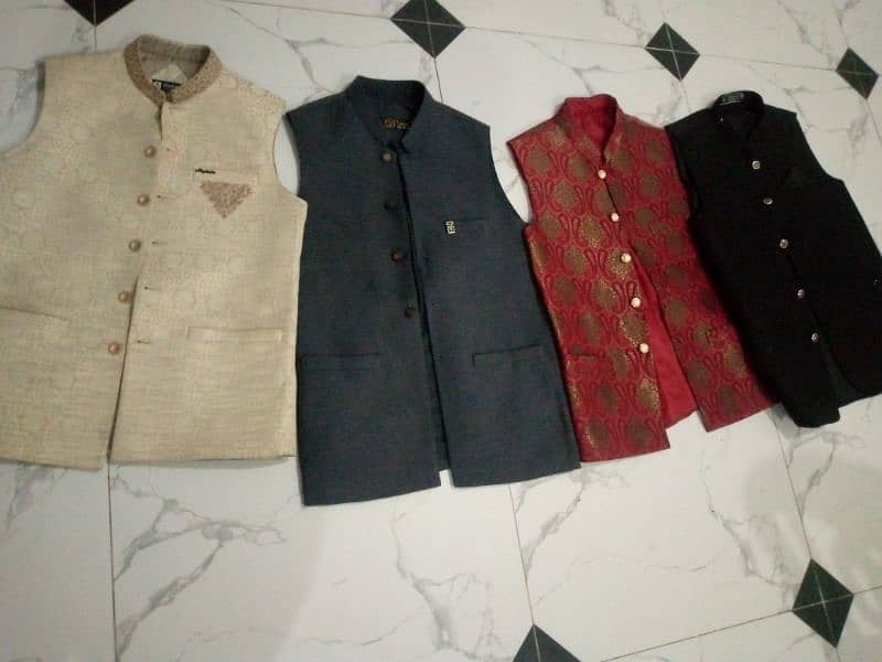 party wear waistcoats pair of 4 pieces 1