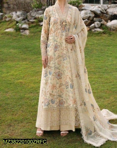 3PC LAWN EMBROIDERED SUIT 1