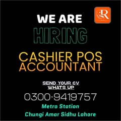 Cashier|Accountant|It Manager|Floor Manager|Data Entry|Salemen