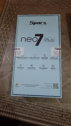 Sparx 7 neo plus PTA Prv 4Gb 64GB warranty mein hai abi