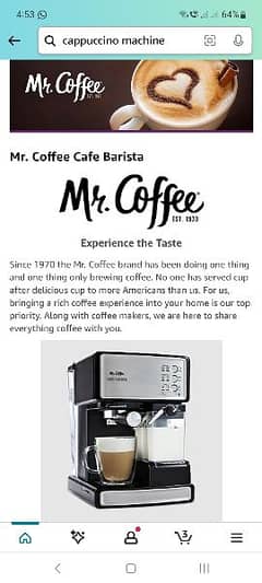 Cappacino, Espresso and Coffee Machine Fully Automatic 0