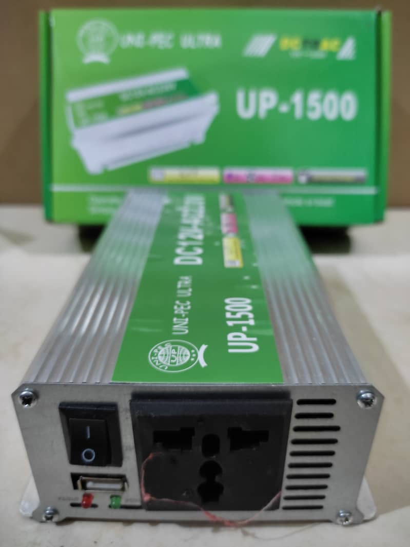 UNI PEC Power Inverter Ups 1500 Watt 12v Home Solar Car (New Box Pack) 1