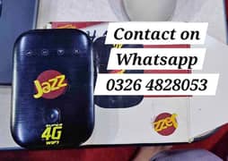 Unlocked Jazz 4G device|cctv|zong|scom|iphone|Contact on 0326 4828053