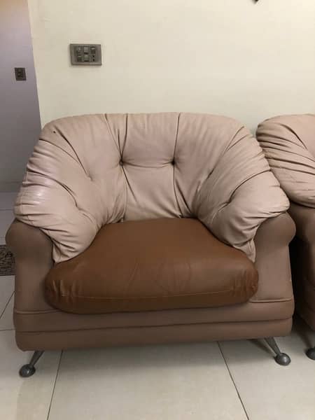 leather Sofa set 4