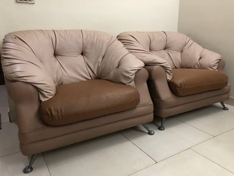 leather Sofa set 5