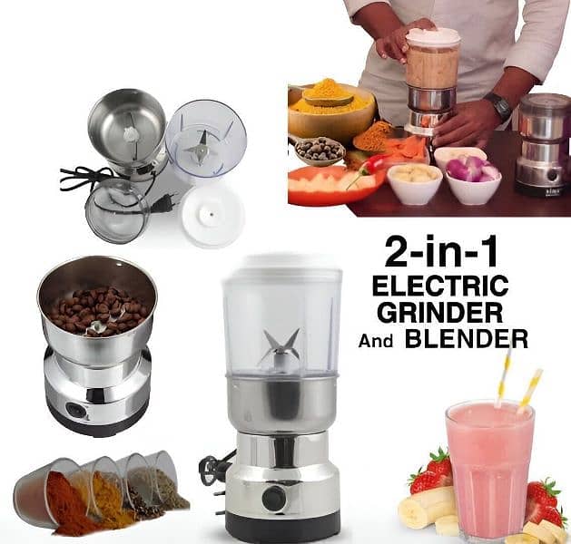 2in1 Double RAF Coffee Juicer Electric Blender and Grinder 1