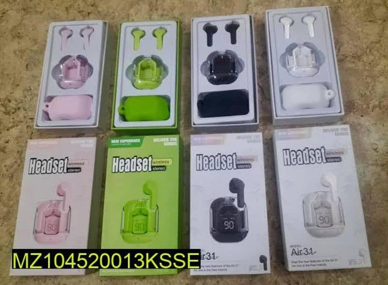 Air 31 earbuds dgitial disply for buy contact on whatsapp 03167829751 3