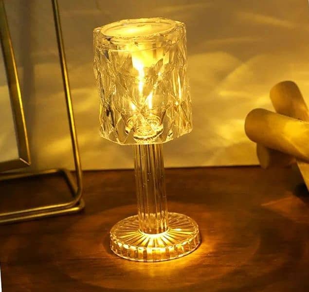 Diamond Table Lamp USB Acrylic Decorative Desk Lamp Bedroom 4