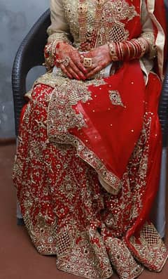 Beautiful bridal dress, bridal dress, Red lehenga, bridal lehenga.