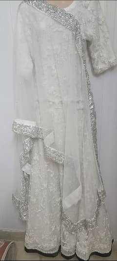Lehnga suit white net 0