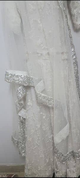 Lehnga suit white net 10