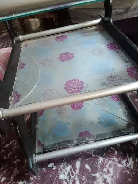 Tea trolly 3 portion with mirrors 1