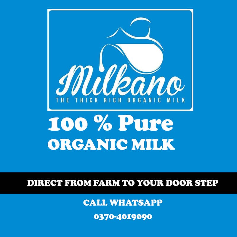 100 % Pure Organic Milk @ Rs. 260 per Litter 0