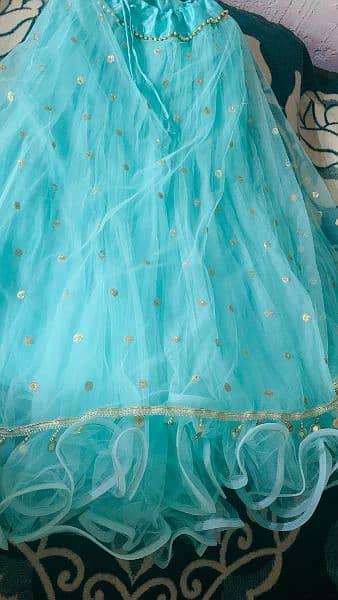 beautiful dress lengha with frill 7