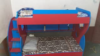 bunkbed with two mattresses contact number 03334115219.